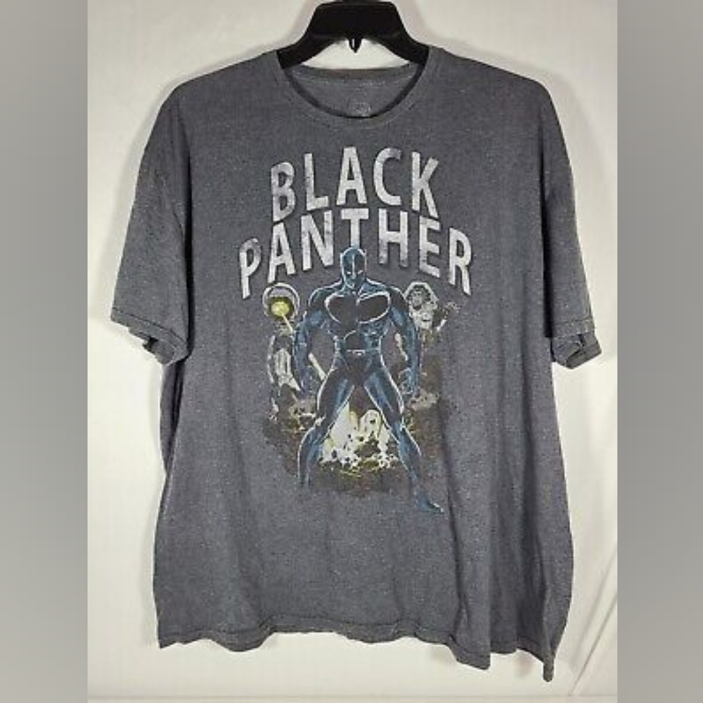 Black Panther Graphic T-Shirt Adult Size 3XL Tee Marvel Comics Mens